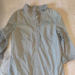 Lilly Pulitzer blue & white shirt dress